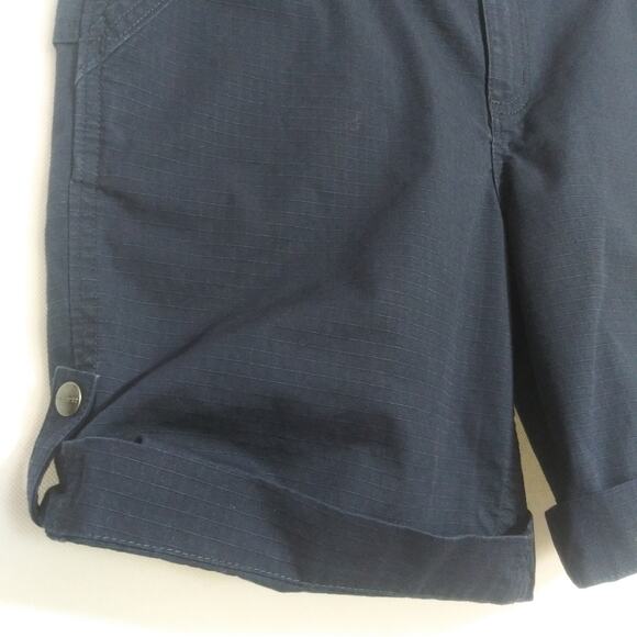 Carhartt Women's Original Fit Smithville Short Dark Indigo Work Outdoor Size 10 - Picture 2 of 9